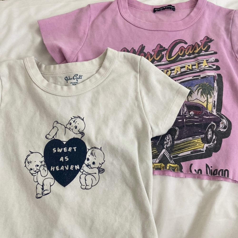 two brandy melville tees